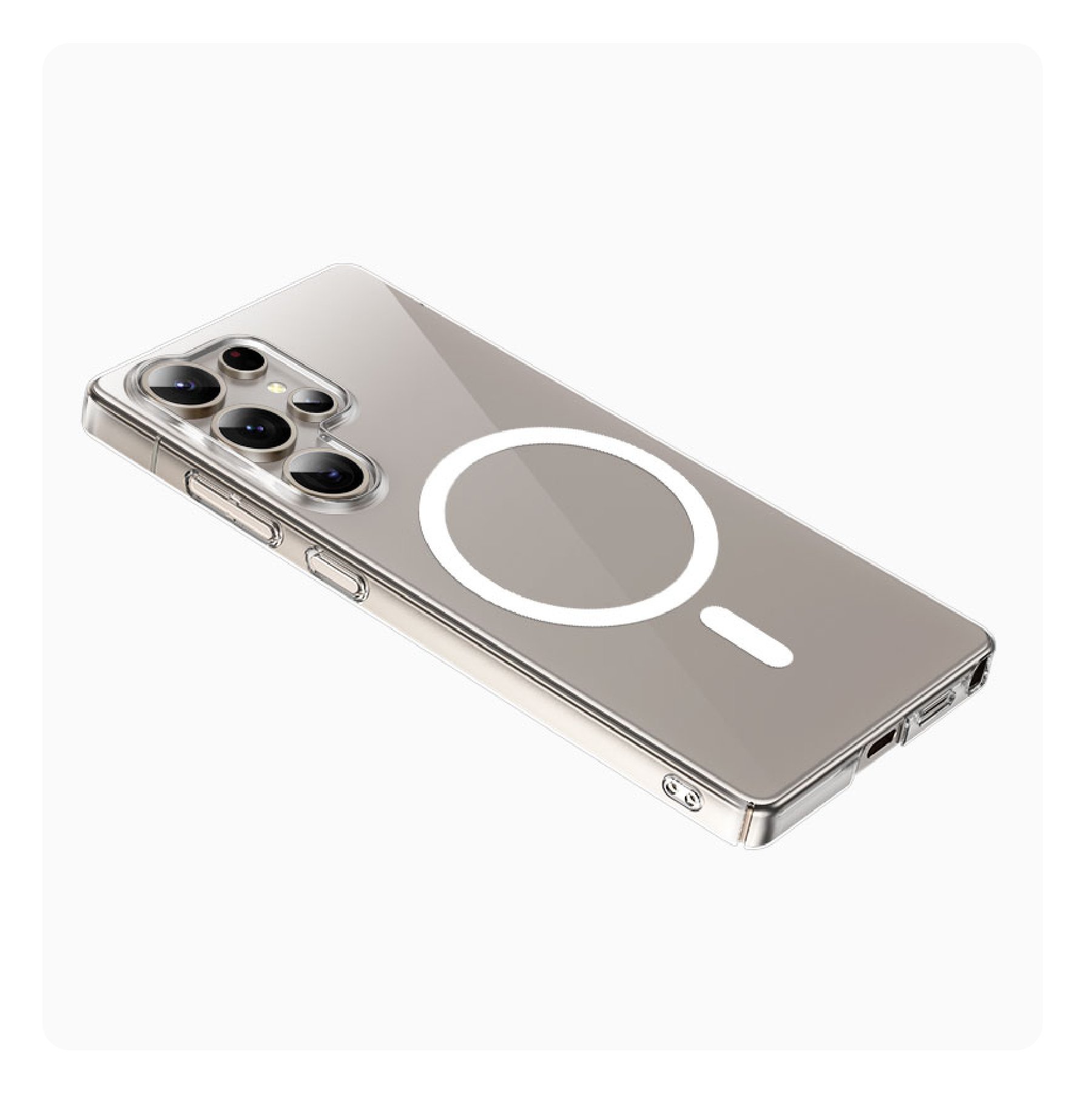 Чехол Keephone Kevilar X-Crystal MagSafe Samsung S25 Ultra, Прозрачный