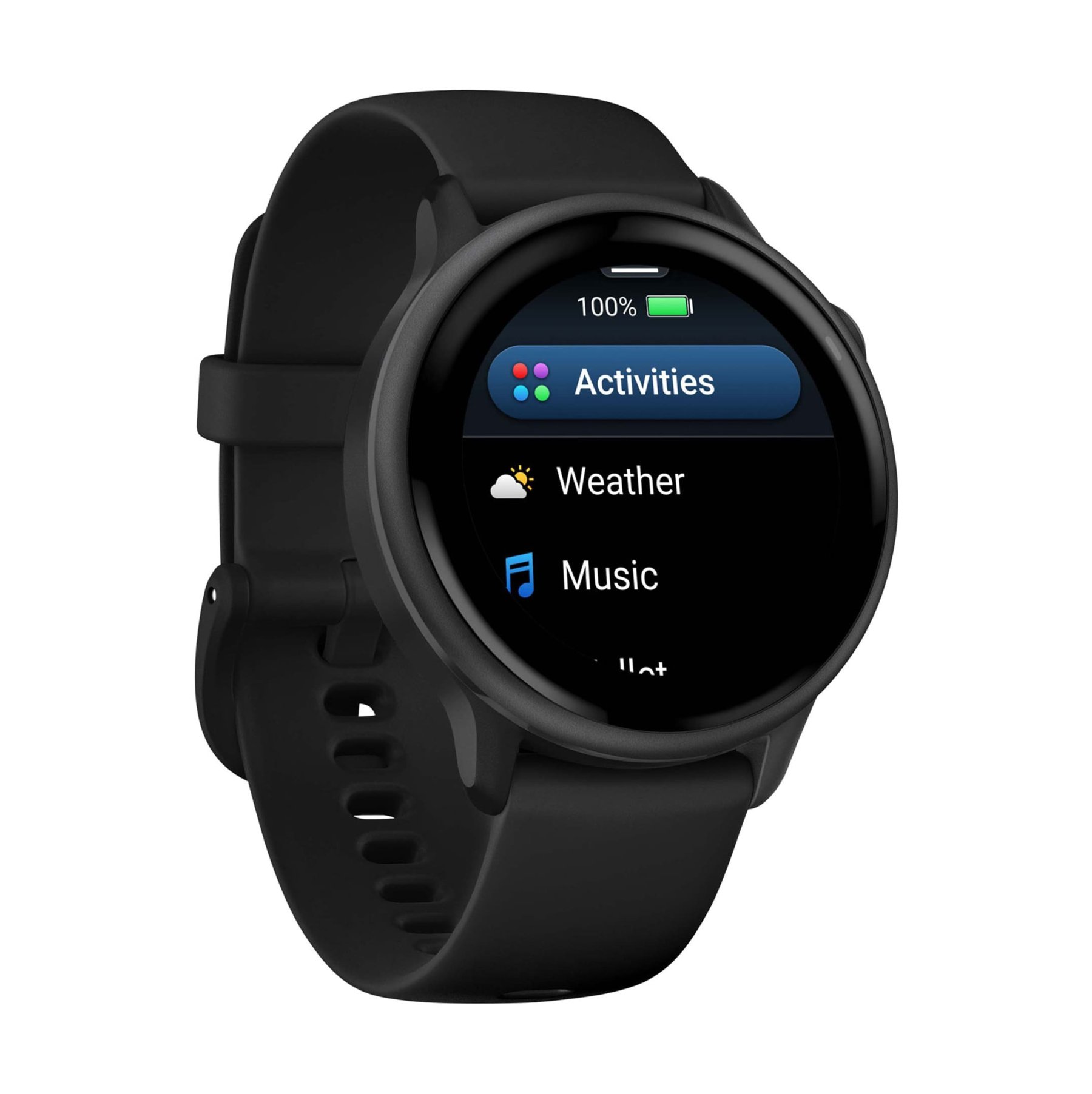 Garmin Vivoactive 6, Сланец с черным силиконовым ремешком