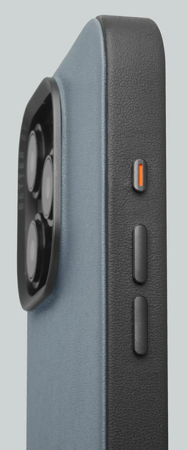 Чехол Uniq LYDEN DS MAGCLICK CHARGING MagSafe для iPhone 15 Pro Max 6.7", WASHED Синий/Черный