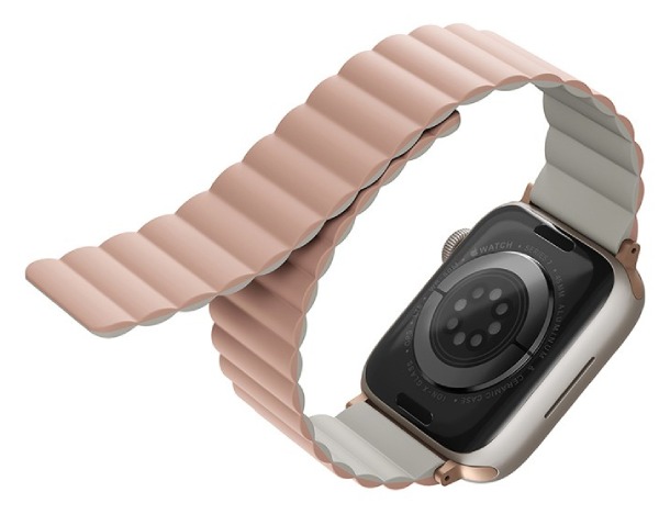 Ремешок Uniq Revix reversible Magnetic Розовый/Бежевый для Apple Watch 38/40/41мм