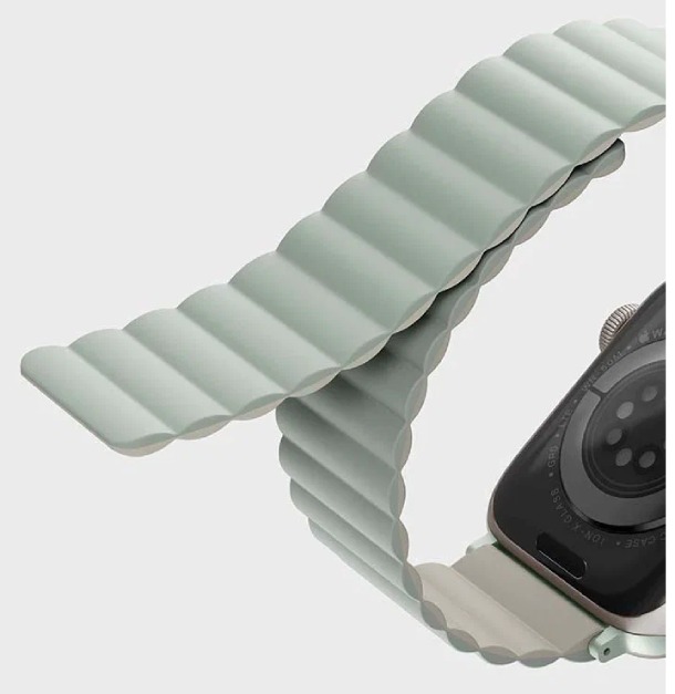 Ремешок Uniq Revix reversible Magnetic Шалфей/Бежевый для Apple Watch 38/40/41мм