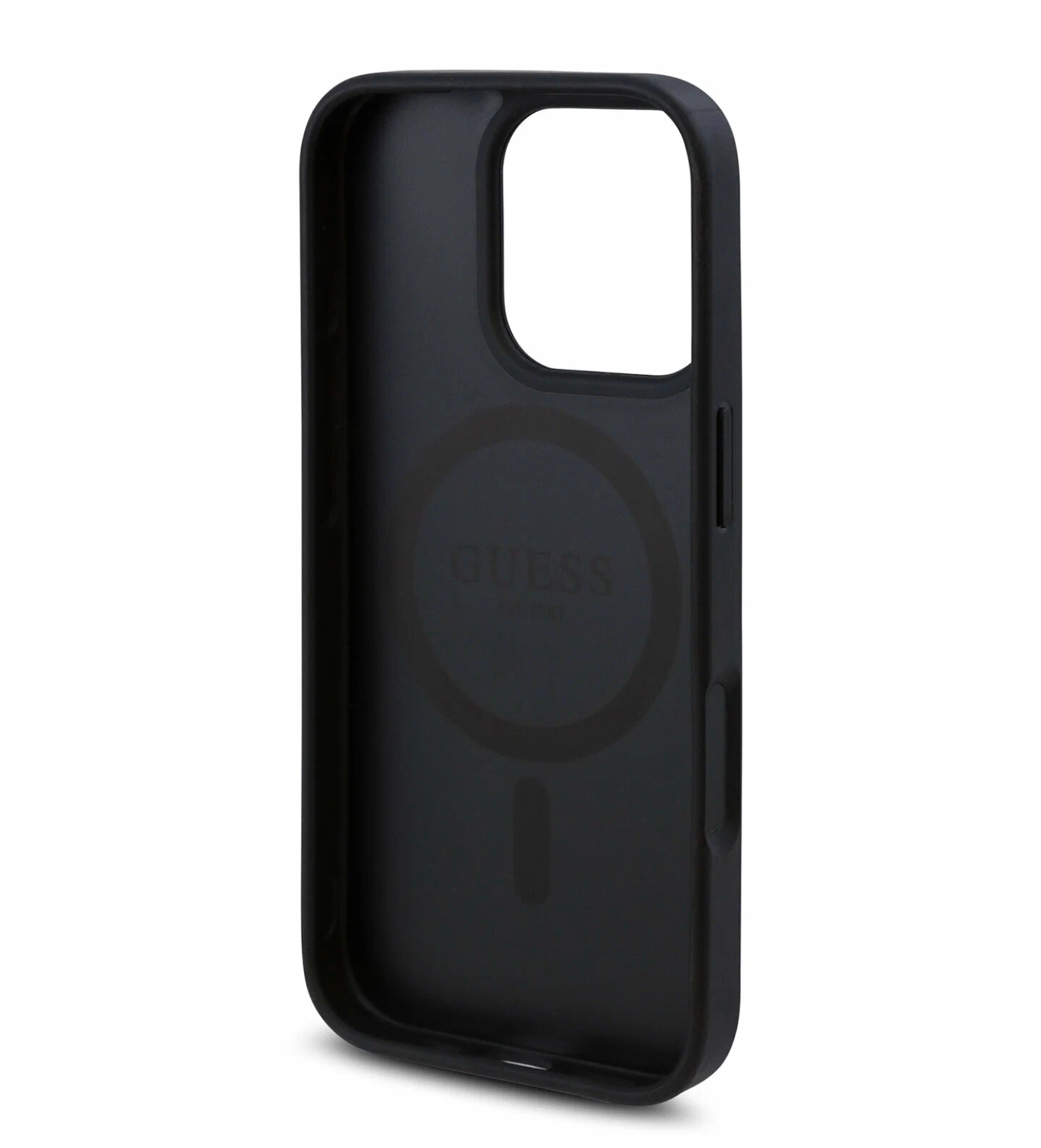 Чехол Guess PU Flowers Roses Hard с MagSafe для iPhone 16 Pro Max, Черный