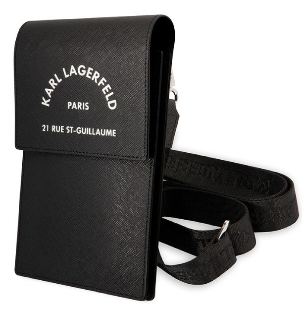 Сумка для смартфонов Lagerfeld Wallet Phone Pouch Saffiano RSG logo, Черный