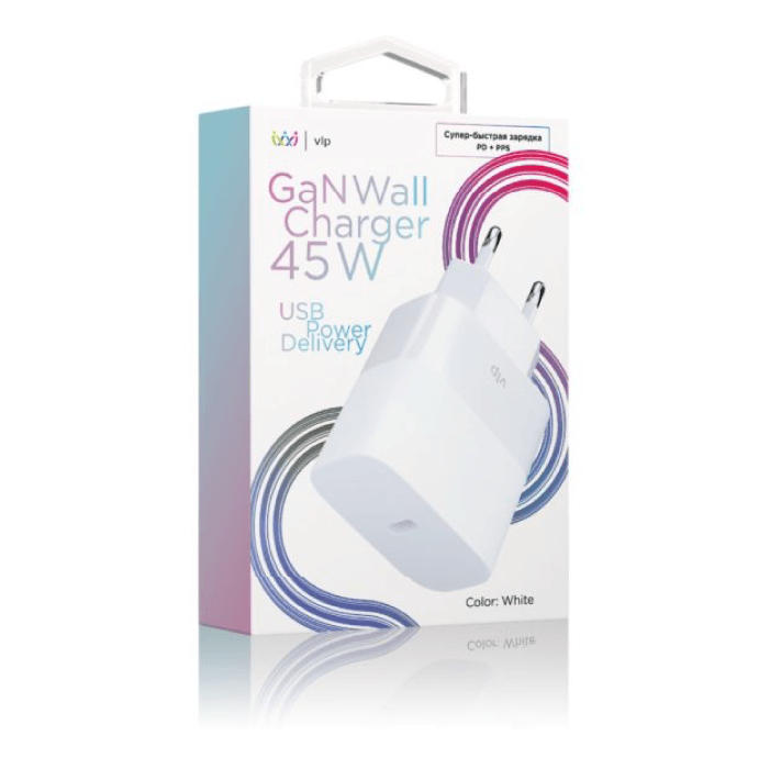 VLP USB-C, GaN, 45W, Белый