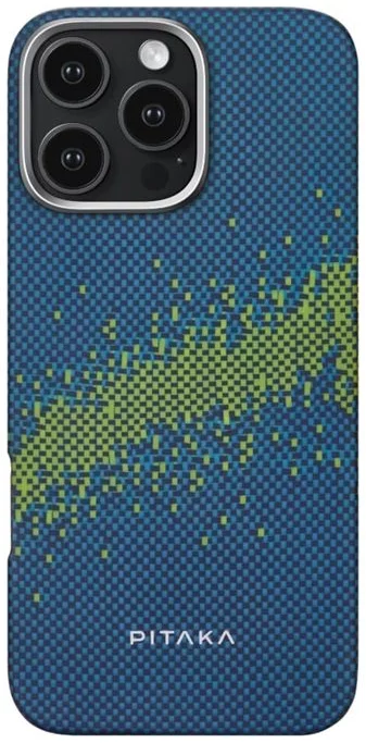 Чехол PITAKA Tactile Woven Case (Luminous™ Edition) для iPhone 16 Pro Max, Галактика млечный путь