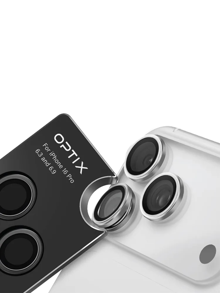 Защитное стекло Объектив камеры Uniq OPTIX PRIME Сапфир Нержавеющая сталь Серебристый для iPhone 17 Pro/17 Pro Max