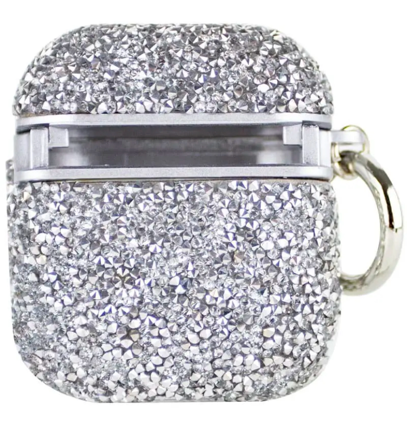 Чехол со стразами The Bling World для AirPods, Белый