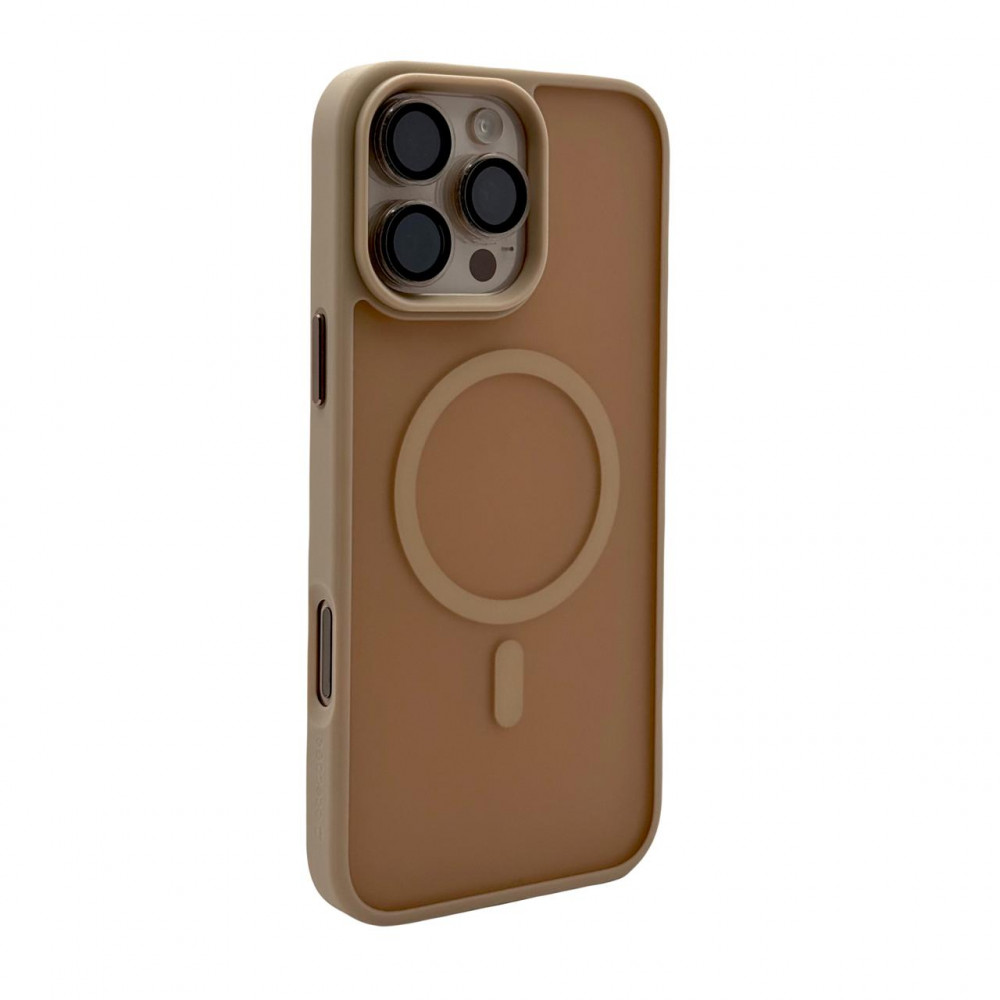 Чехол AceCase Soft Rim 16 Pro Max, Пустынный титан