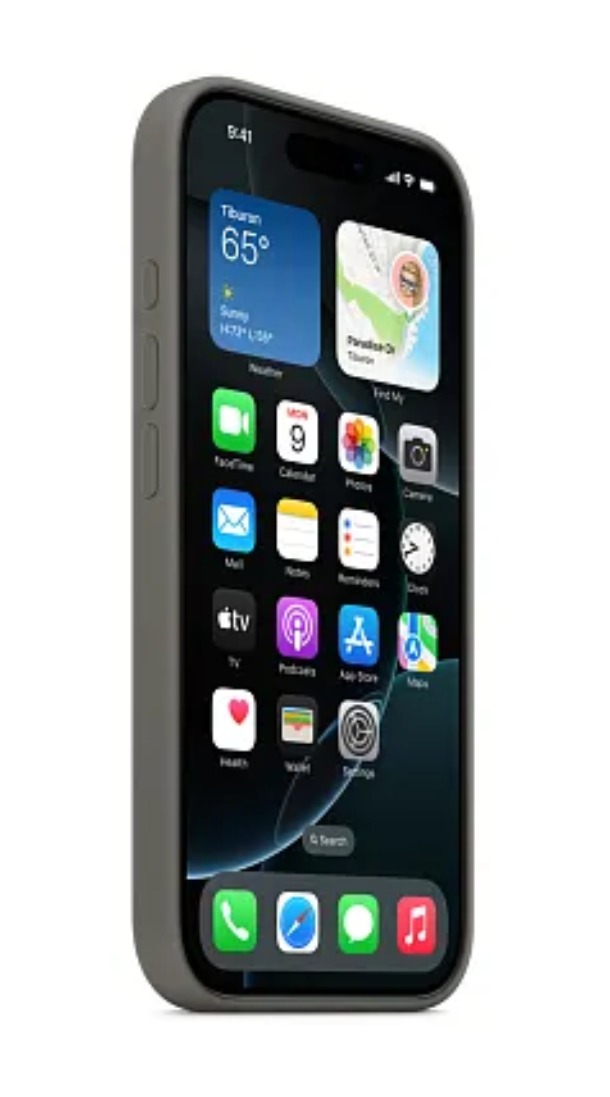 Чехол Apple Силикон MagSafe для iPhone 16 Pro Max, Серый Камень (MYYV3)