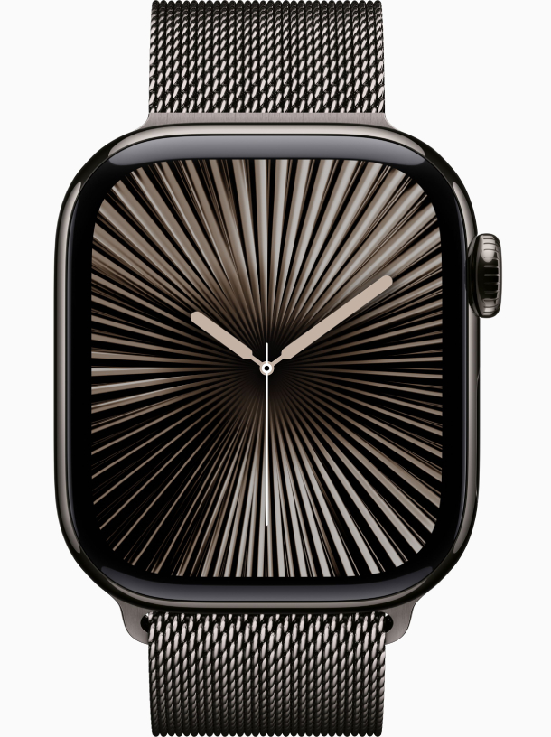Apple Watch Series 10 GPS 42 мм, корпус из сланцевого титана с миланской петлей Apple, MX053