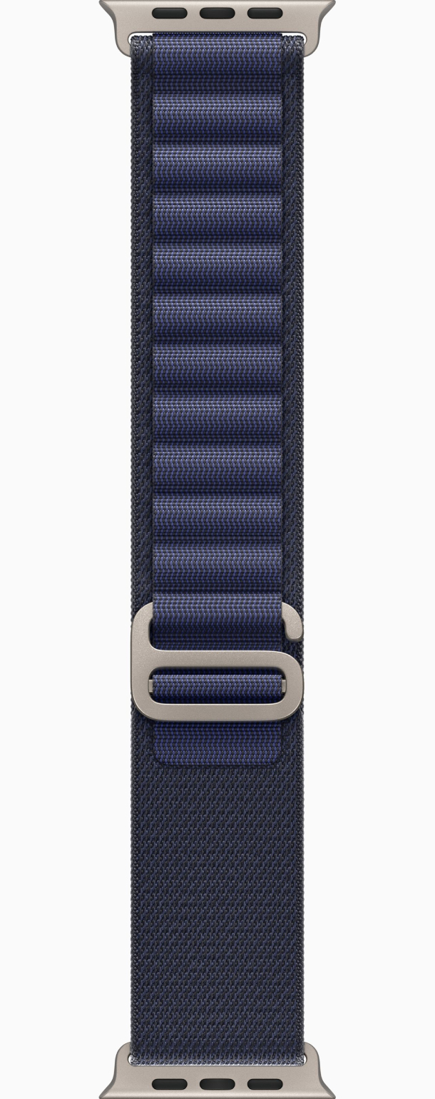 Apple Watch Ultra 2, 2024, GPS, 49 мм, корпус из бежевого титана, ремешок Alpine темно-синего цвета