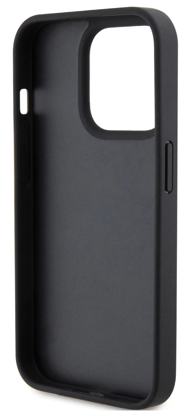 Чехол U.S. Polo для iPhone 15 Pro, PU Double horse logo and Tricolor line Hard, Синий