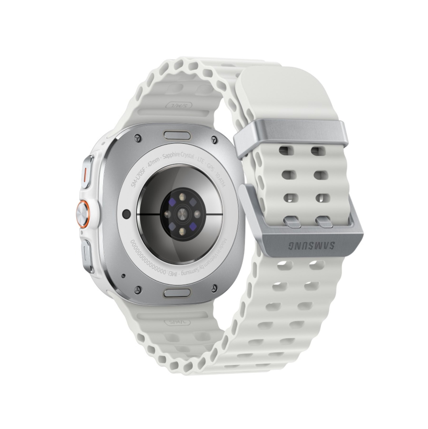 Samsung Galaxy Watch Ultra LTE 47 мм, 2025, Белый титан, ремешок Marine Белый