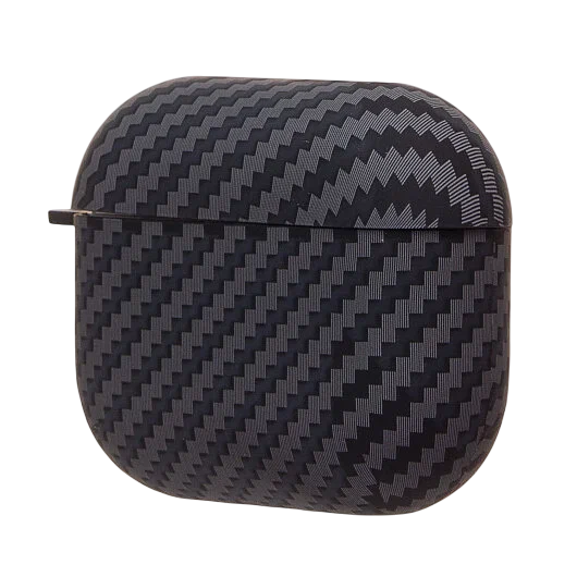 Чехол LUXO Карбон для Airpods 4, Чёрный