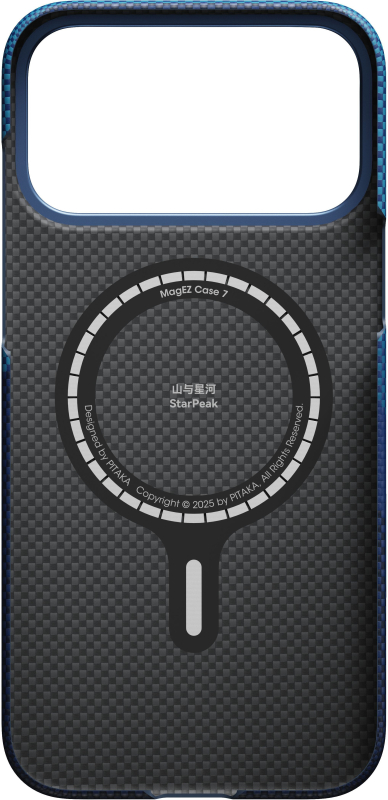 Чехол Pitaka Ultra-Slim Case для iPhone 17 Pro Max, Синий