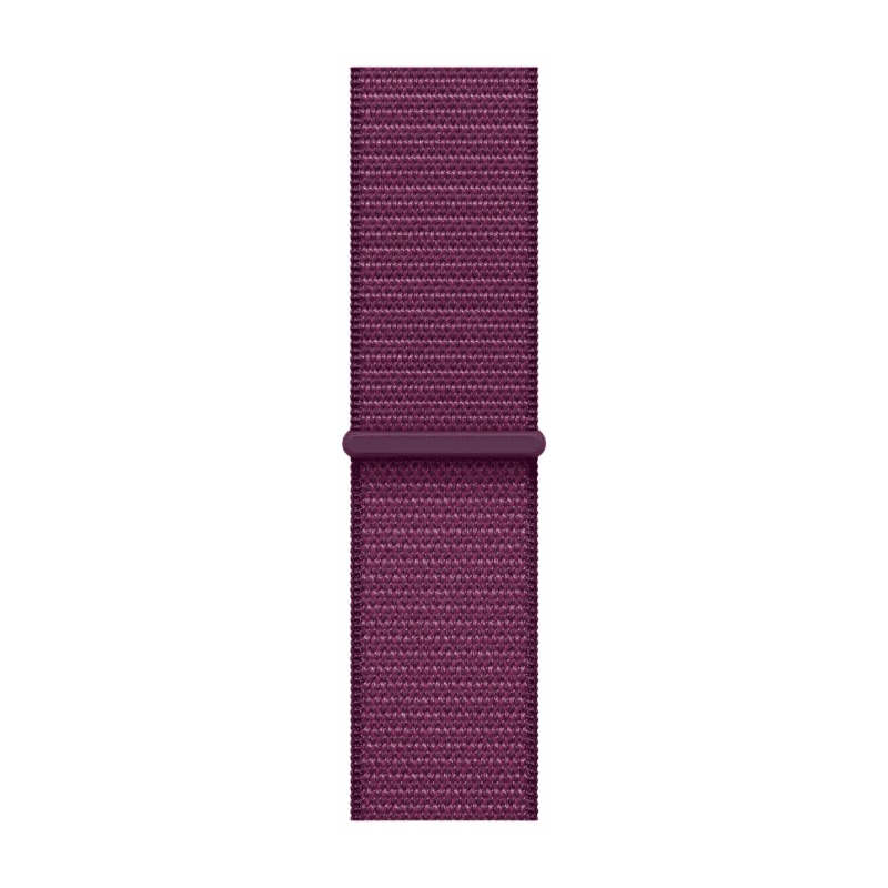 Apple Watch Series 10 GPS + Cellular 42 мм, корпус из алюминия цвета «розовое золото», Sport Loop цвета «Plum» (MWXC3)