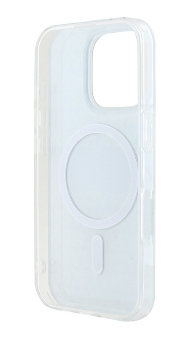 Чехол DKNY для iPhone 16 Pro Max, PC/TPU MagSafe Повторяющая текстуру полоска, Черный