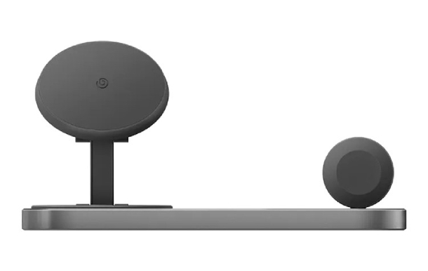 Bazic GoMag Station 3-в-1 с  зарядкой apple watch, 15W, Серый