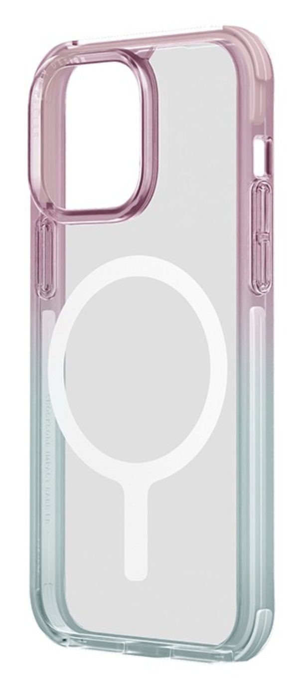 Чехол Uniq для iPhone 15 Combat DUO MagSafe, Синий/Розовый