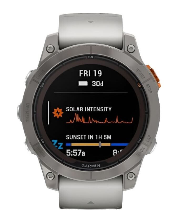 Garmin Fenix 7x Pro Сапфир Solar, Серый Туман