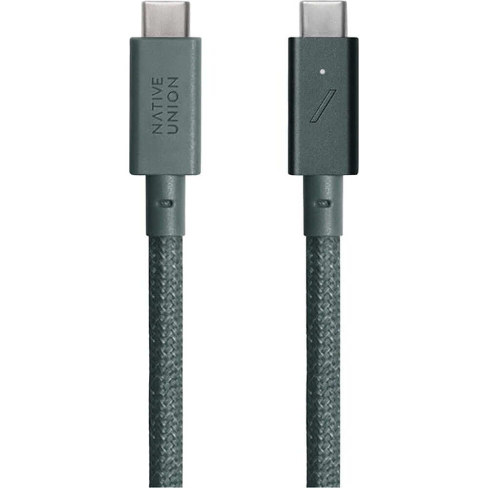 Native union Belt Cable USB-С->USB-С, 2.4м, 240w, Зеленый
