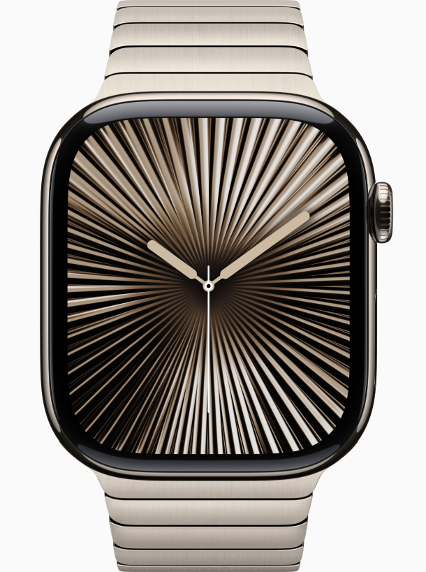 Apple Watch Series 10 GPS 46 мм, корпус из натурального титана с ремешком из нержавеющей стали Apple