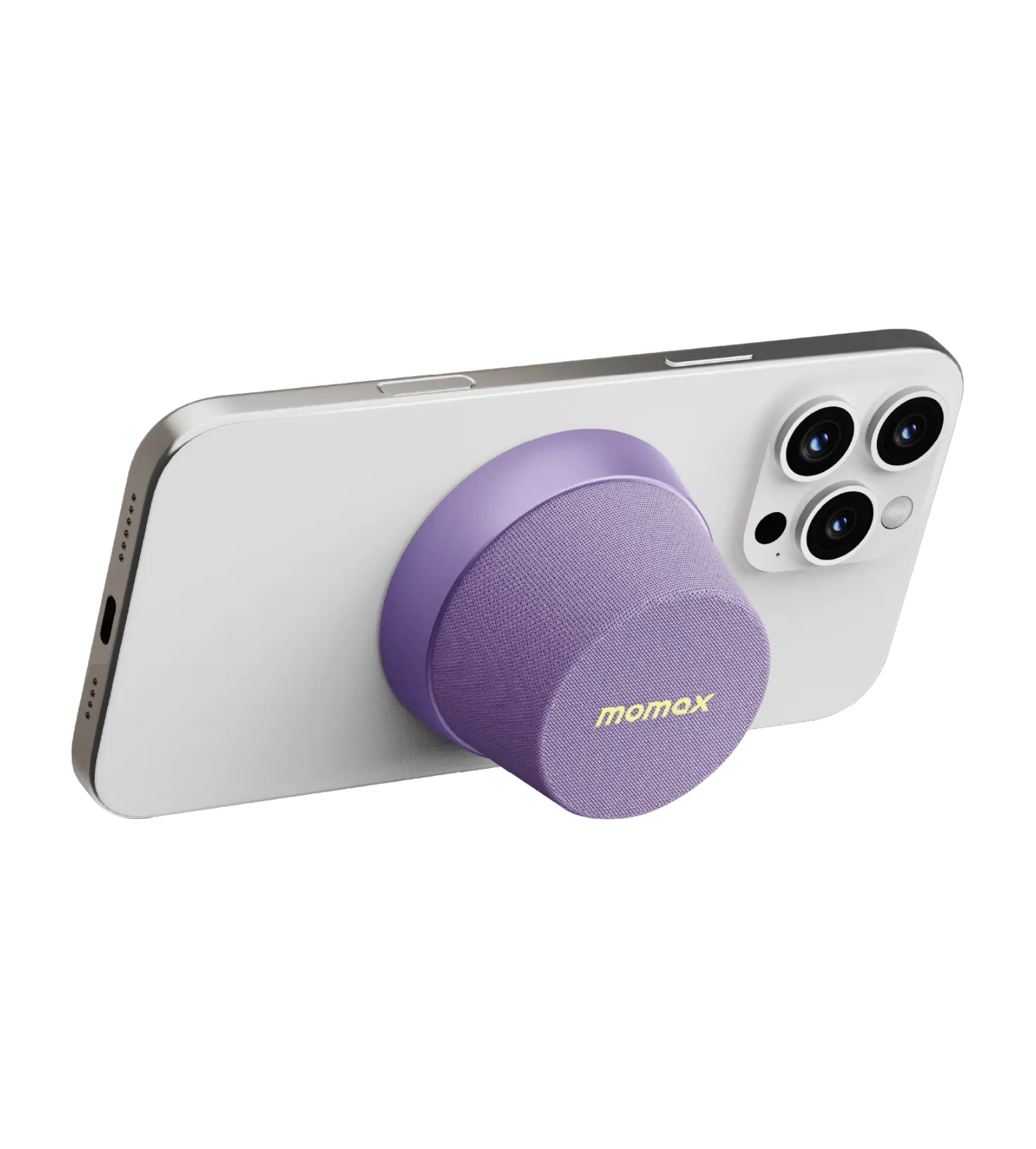 MOMAX 1-Vibe Go Magnetic Wireless Speaker, Фиолетовый (Газировка)