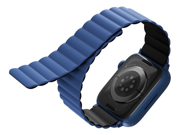 Ремешок Uniq Revix reversible Magnetic Caspian Синий/Черный для Apple Watch 38/40/41мм