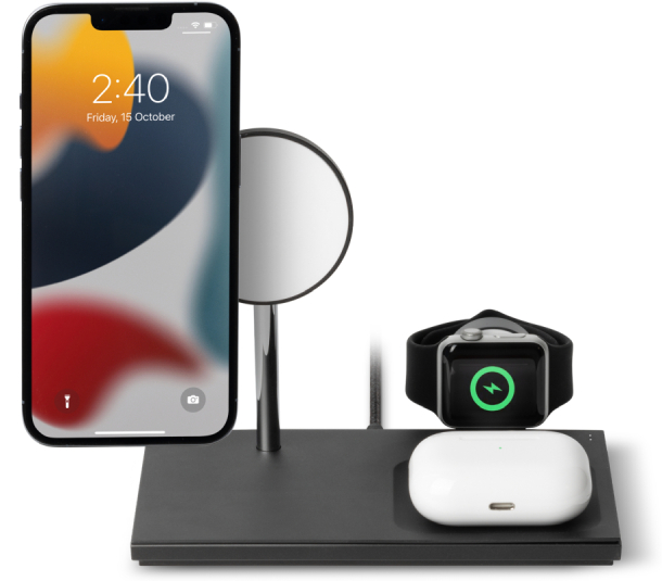 Native Union Snap Magnetic 3-в-1, 15 Вт, Черный