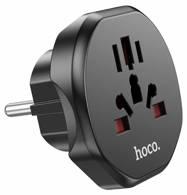 Переходник сетевой HOCO AC6 Черный
