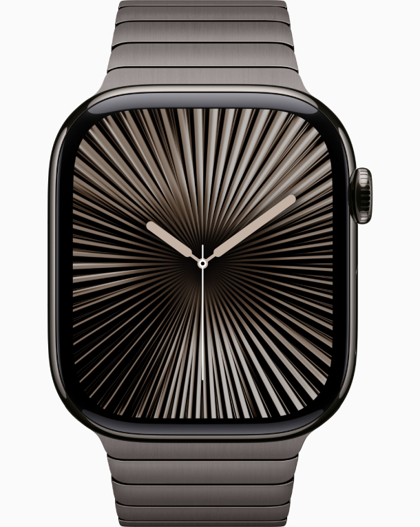 Apple Watch Series 10 GPS 46 мм, Корпус из сланцевого титана с ремешком из нержавеющей стали Apple, MX173