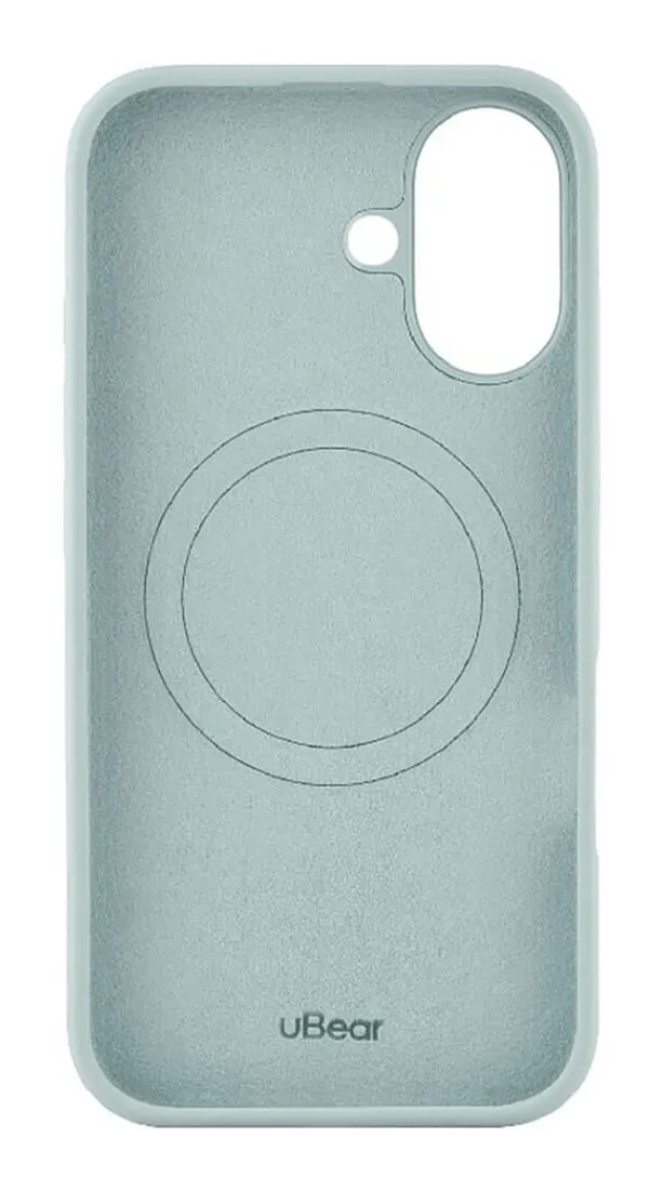 Чехол Ubear Touch Mag для iPhone 16, Силикон, софт-тач, Холодная Мята