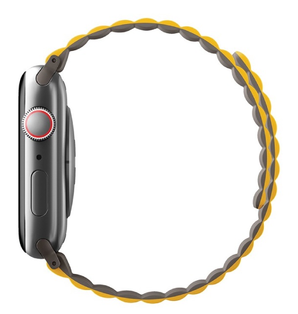 Ремень силиконовый Uniq REVIX для Apple Watch 42/44/45/49мм, Горчичный/Хаки