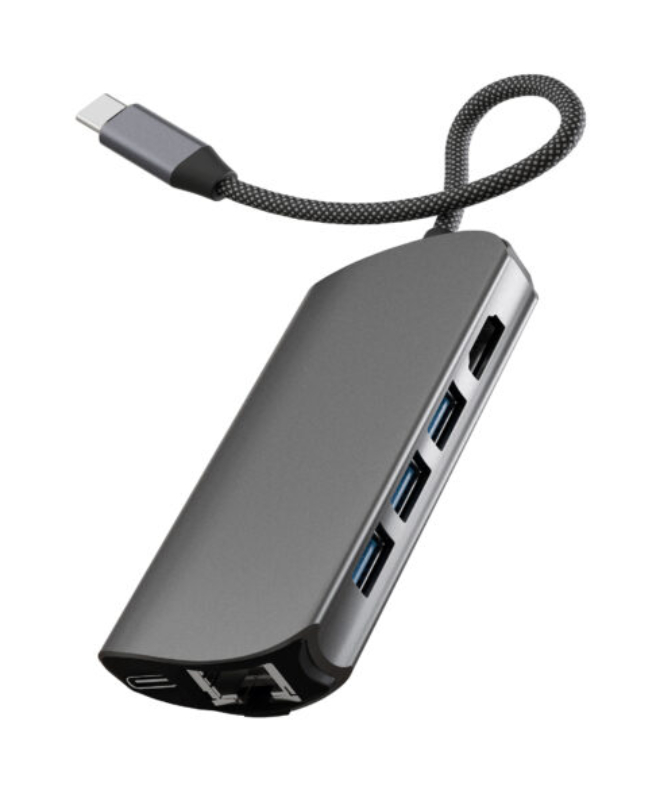 VLP Infinity USB-C Hub 8 в 1, Графит
