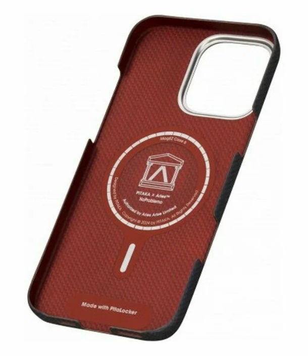 Чехол PITAKA Aries Tactile Woven для iPhone 15 Pro Max, NoProblemo