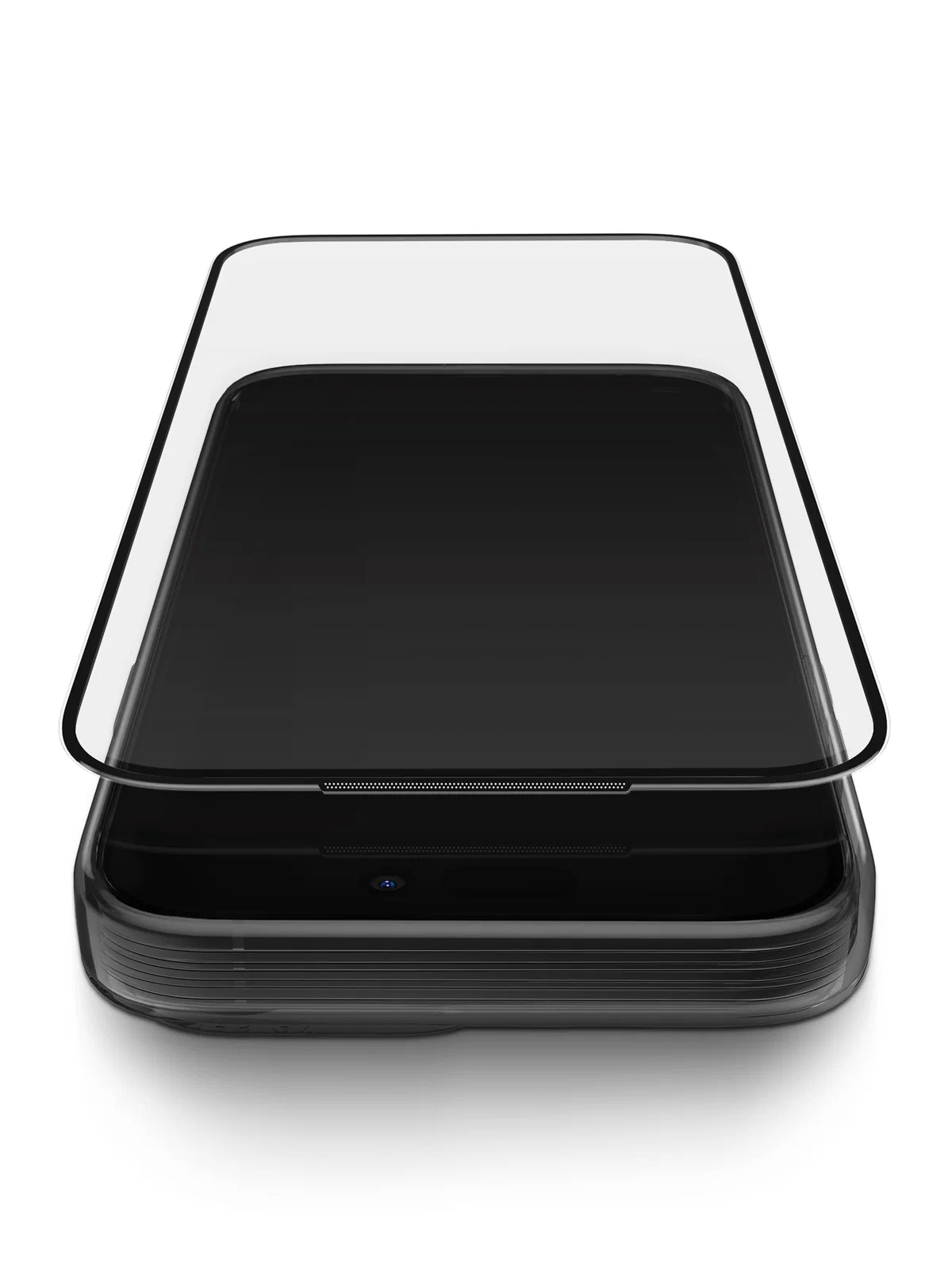 Защитное стекло Uniq для iPhone Air OPTIX Vivid Anti-Dust filter Black (+installer)