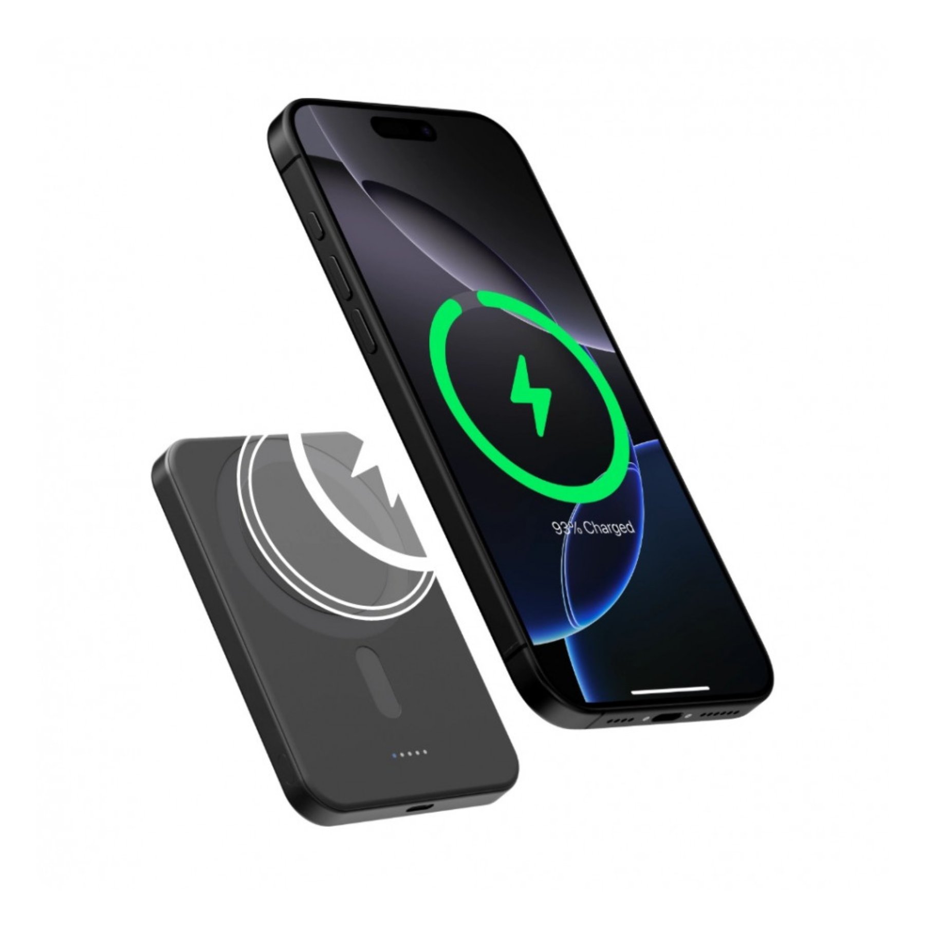 Power Bank PITAKA Aramid Fiber Magnetic Qi2 MagSafe, Alien, 5000 мА⋅ч