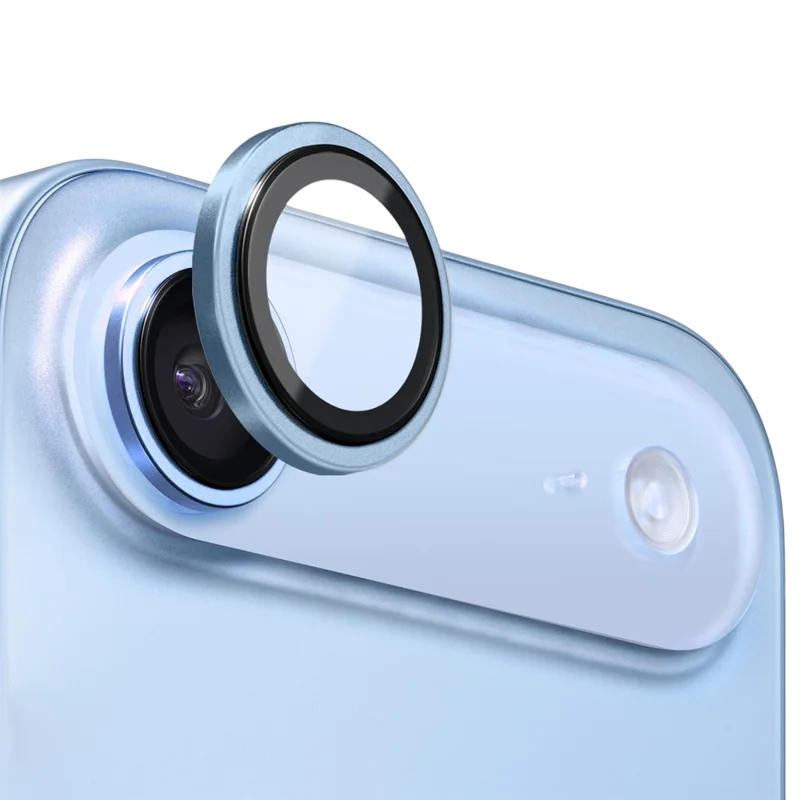Защитные линзы стекло для объектива камеры SupGlass с антибликовым покрытием SG-31 на камеру iPhone 17 Air, Голубой