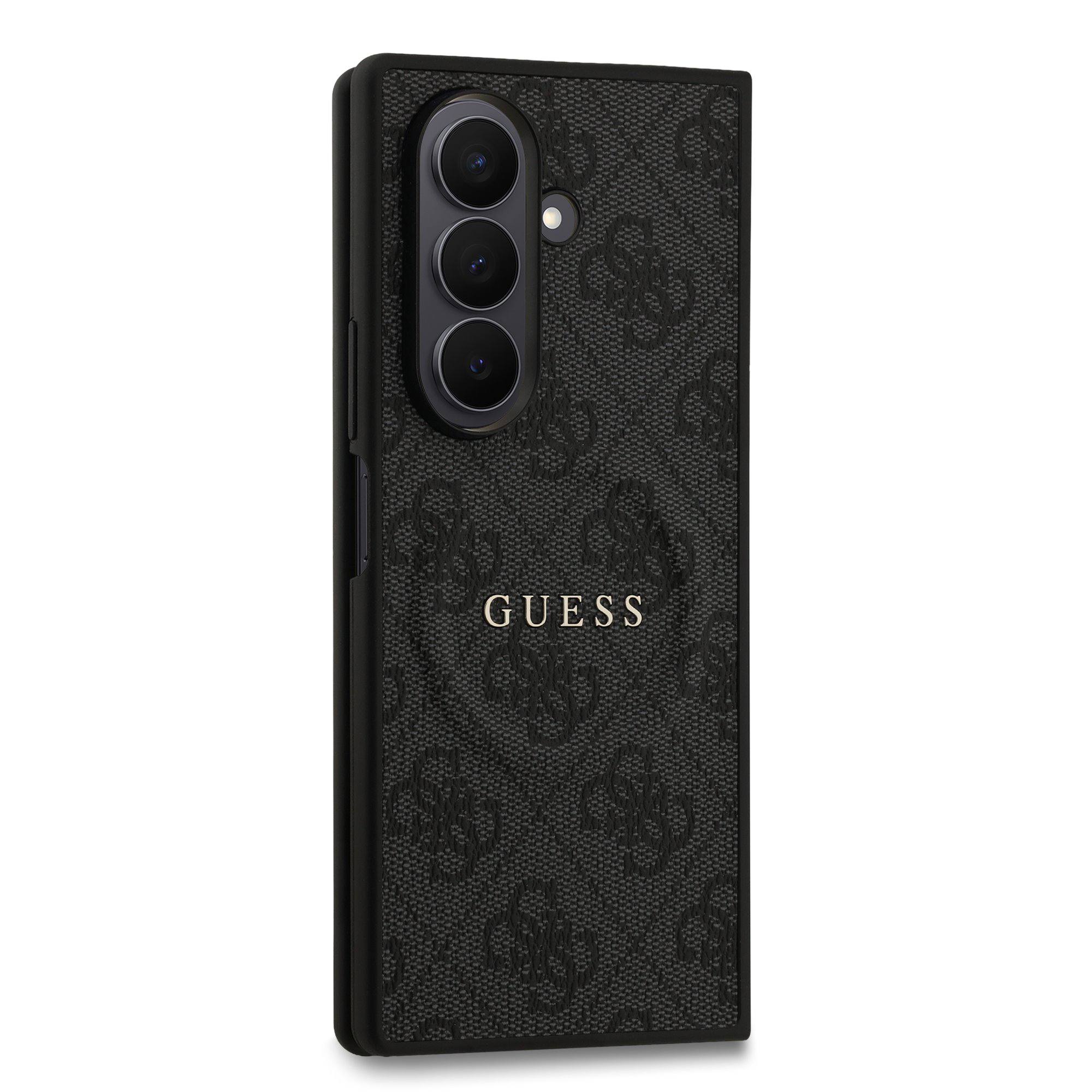 Чехол Guess для Samsung Galaxy Z Fold7 PU 4G Classic metal logo Gold camera Hard Black (MagSafe)
