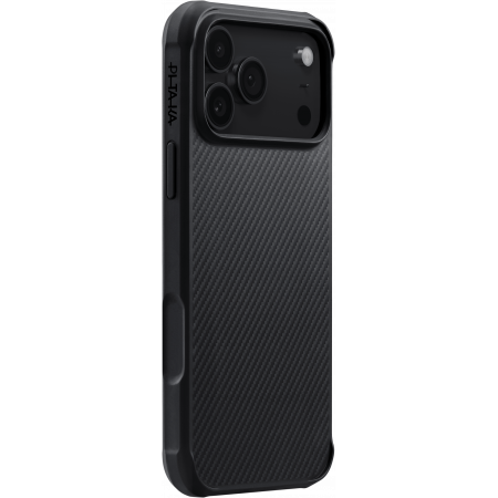 Противоударный чехол Pitaka Aramid ProGuard Case для iPhone 17 Pro, Черный
