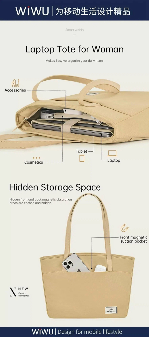 Сумка WiWu Ora Tote 16