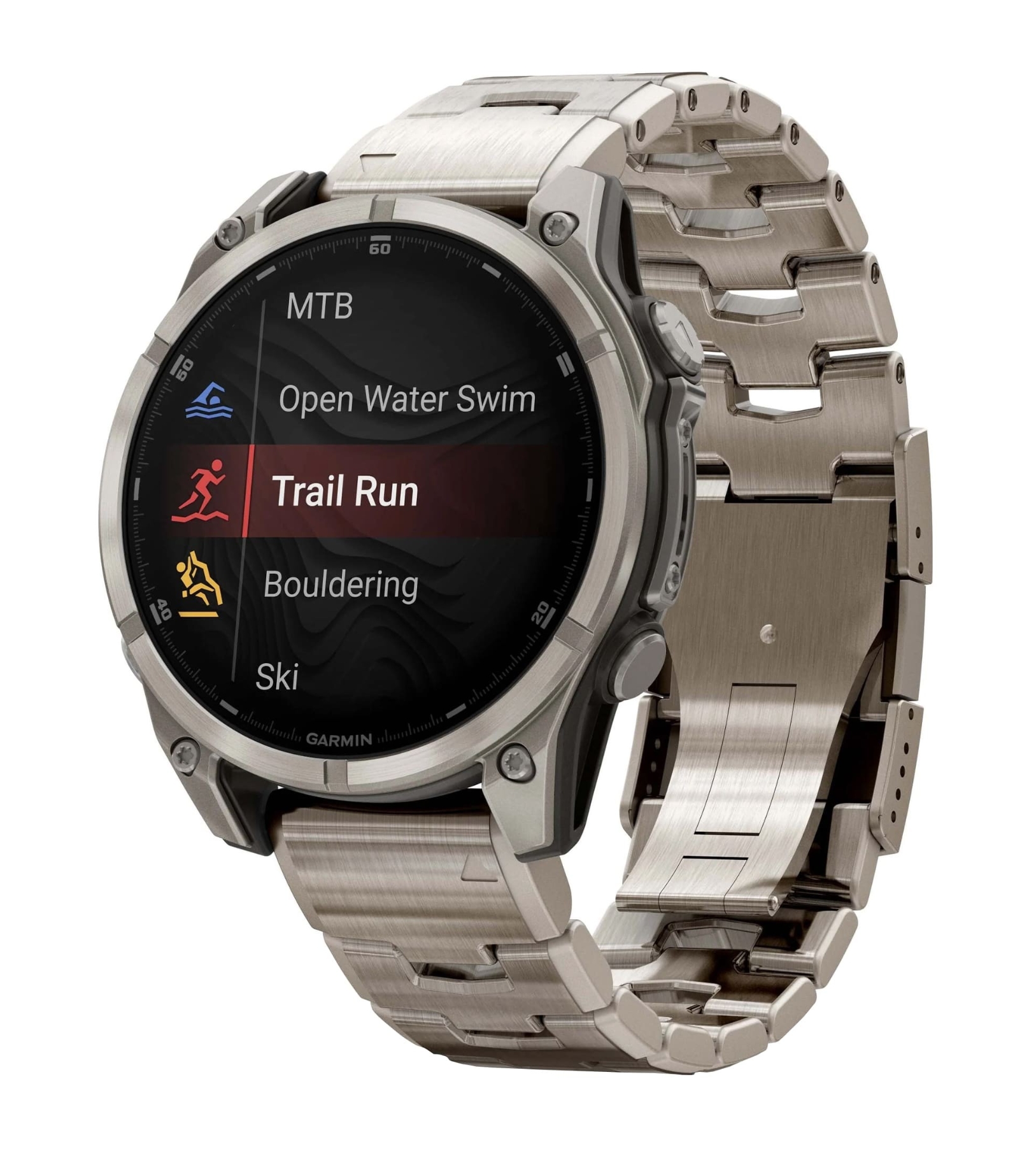 Garmin Fenix 8, 47 мм, AMOLED, Sapphire bare Titanium, Graphite with Titanium band plus Graphite silicone band, Графитовый