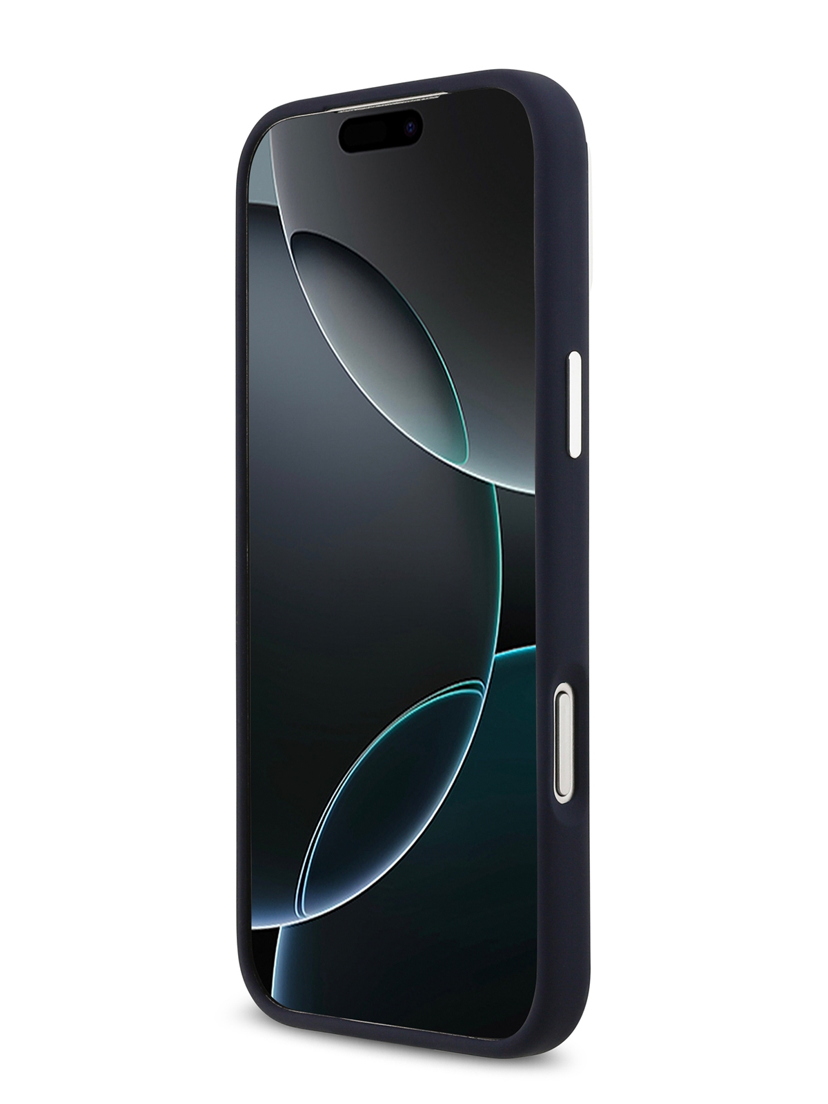 Чехол Lacoste для iPhone 17 Pro Max Liquid silicone Lacquer Metal logo & Cam Hard, MagSafe, Темно-синий