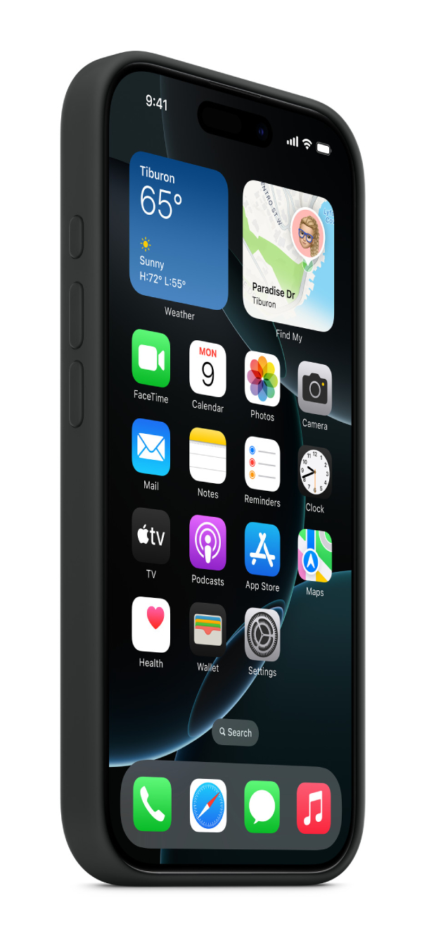 Чехол под оригинал для iPhone 16 Pro Max, Черный