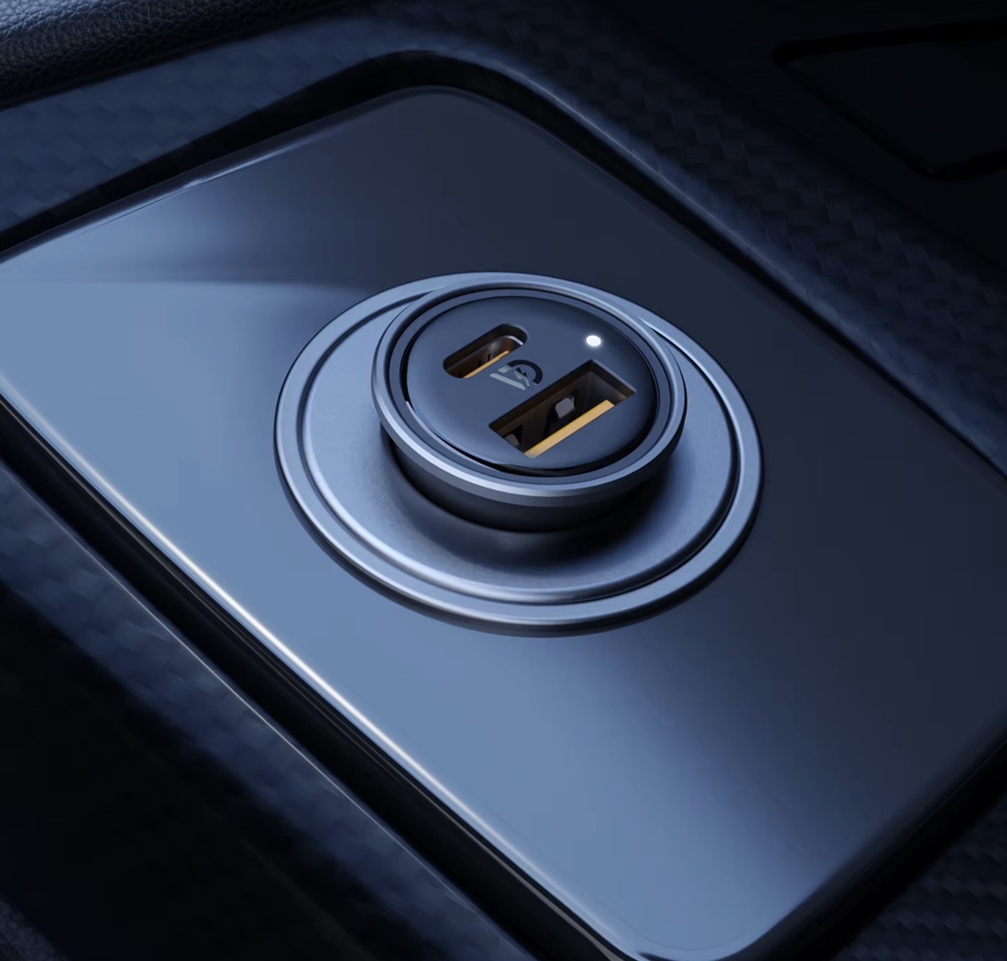 VOLTME Cazo 30CA Алюминиевый корпус, 30Вт W USB A + Type-C, Серый