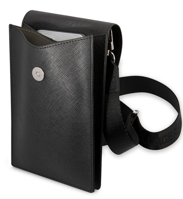 Сумка для смартфонов Lagerfeld Wallet Phone Pouch Saffiano RSG logo, Черный