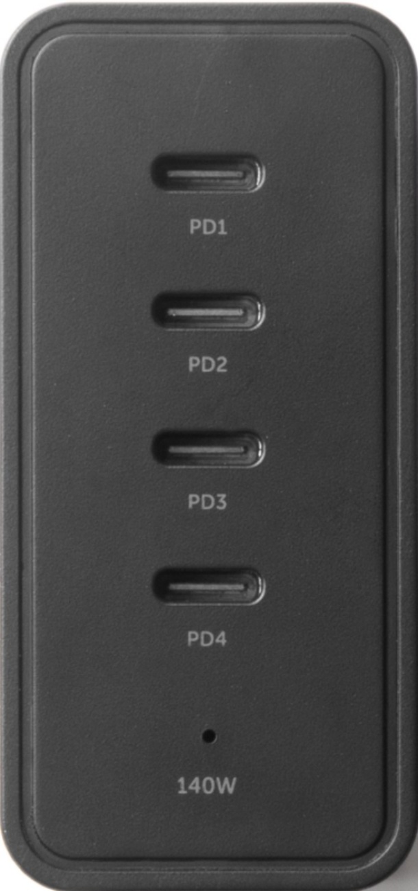 Native Union FAST GAN CHARGER PRO PD 140W-BLACK-EU, 140W,  разъёмы USB-C, Черная