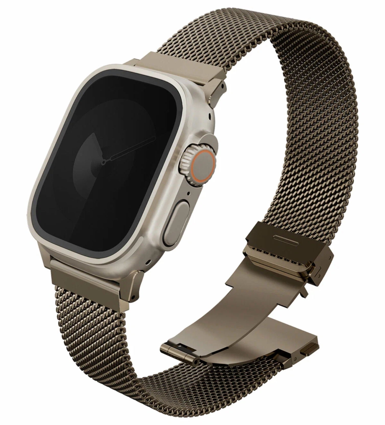Ремешок Uniq Dante PRO Strap Mesh Steel Ember для Apple Watch 49/46/45/44 мм, Золотой