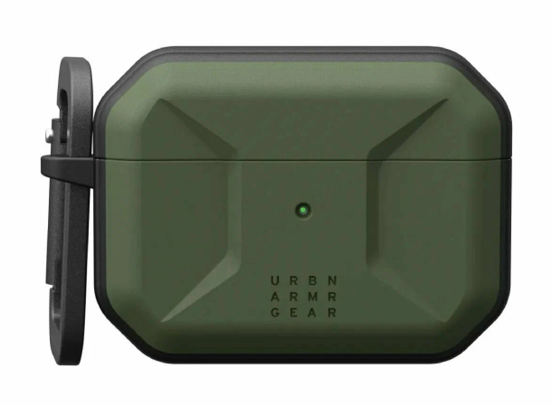 Чехол с карабином Urban Armor Gear (UAG) Civilian для AirPods Pro / Pro 2, Оливковый