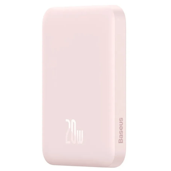 Baseus Magnetic wireless Fast charging power bank 6000 мА·ч 20W, с Baseus Xiaobai series fast charging Cable Type-C – Type-C 60W, 20V/3A, 50 см, Белый